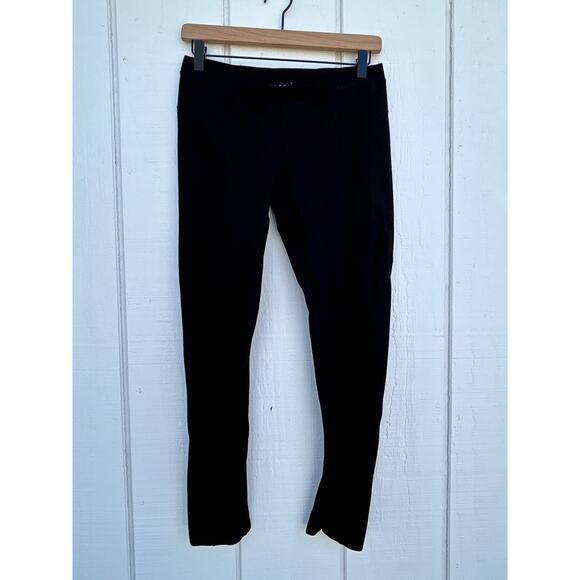 Theory Black Ankle Leggings, Viscose Blend, Size Small - Picture 1 of 5